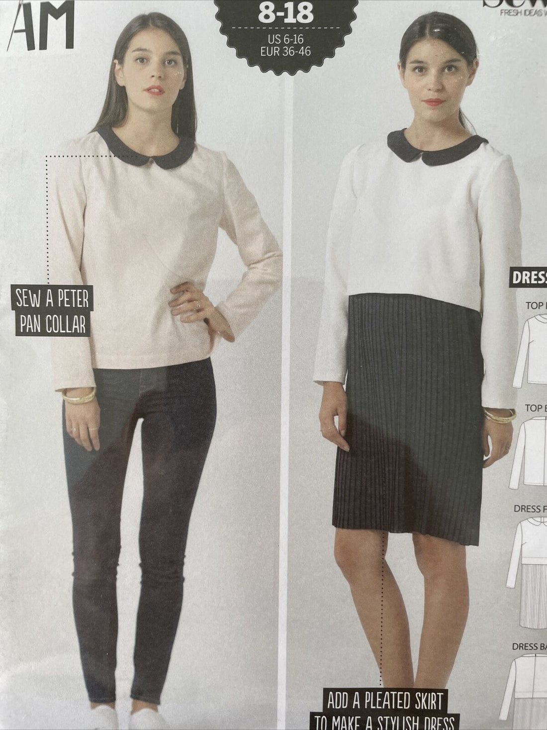 Simply Sewing The Orion Set Womens Size 8-18 Top Dress FF