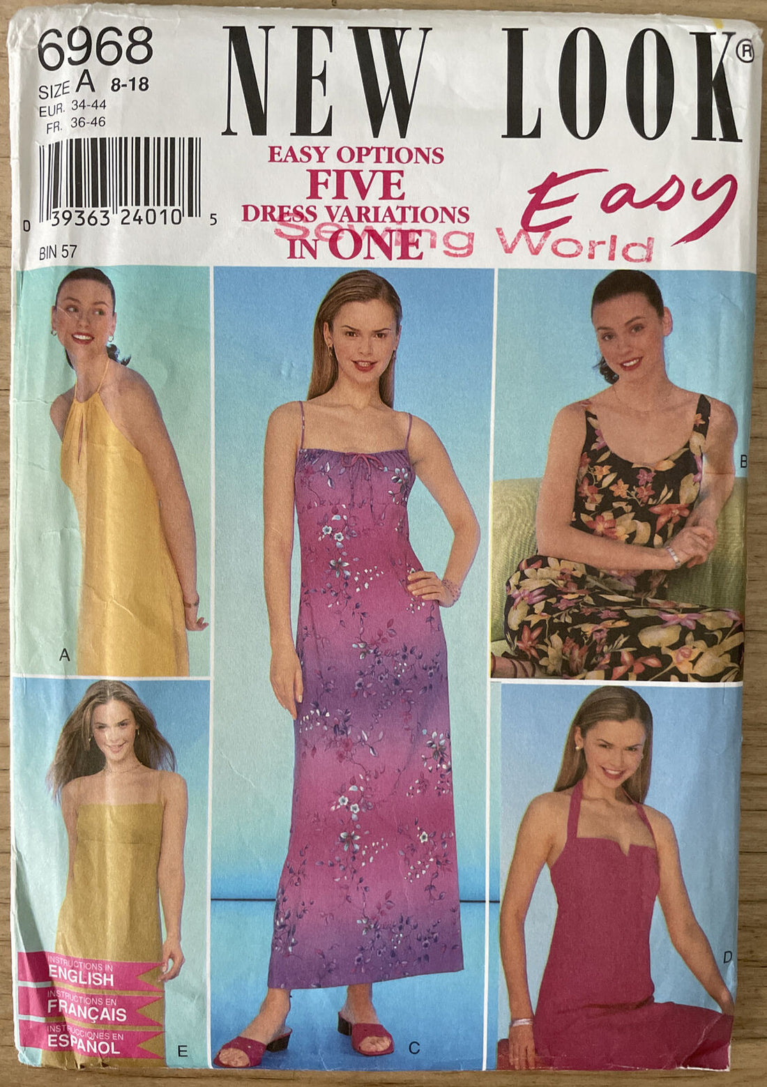 New Look 6968 Womens Size 8-18 Dress FF *