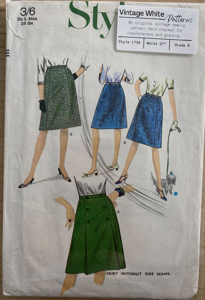 Style 1734 Womens Waist 27” Skirt