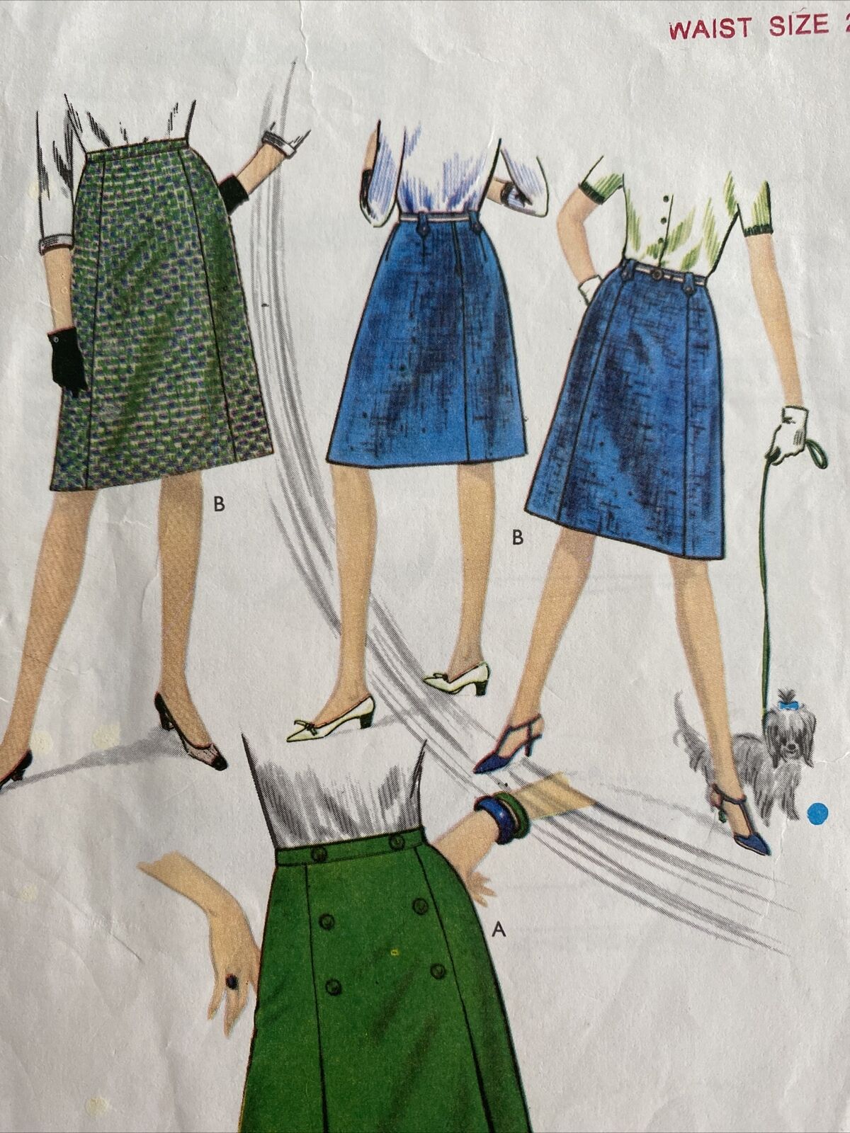 Style 1734 Womens Waist 27” Skirt