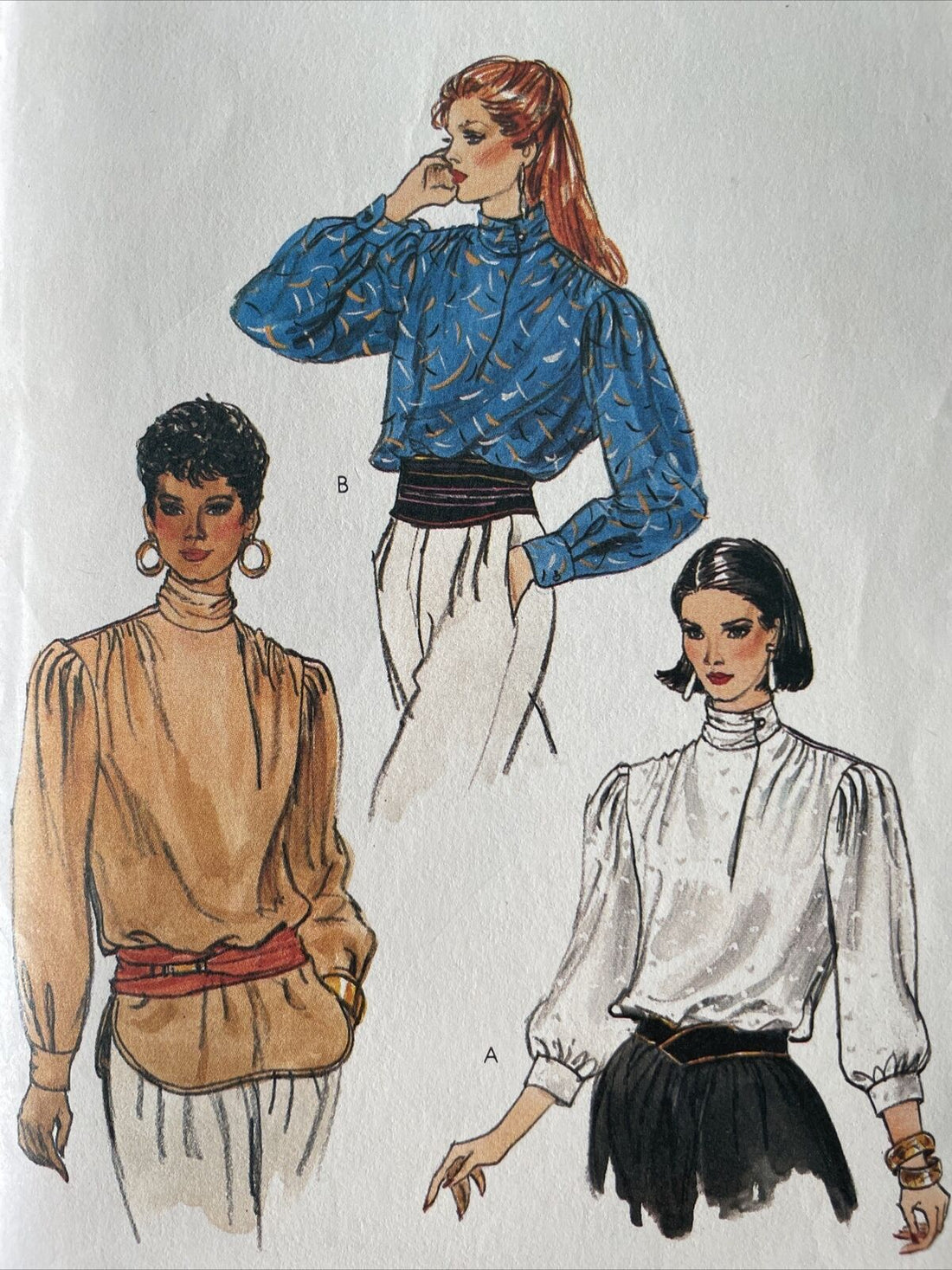 Vogue 8399 Womens Size 14 Petite Blouse, Shirt, Top FF