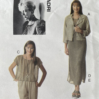 Vogue 2148 Womens Size 12-16 Dress Jacket Top Trousers