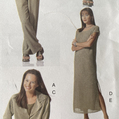 Vogue 2148 Womens Size 12-16 Dress Jacket Top Trousers