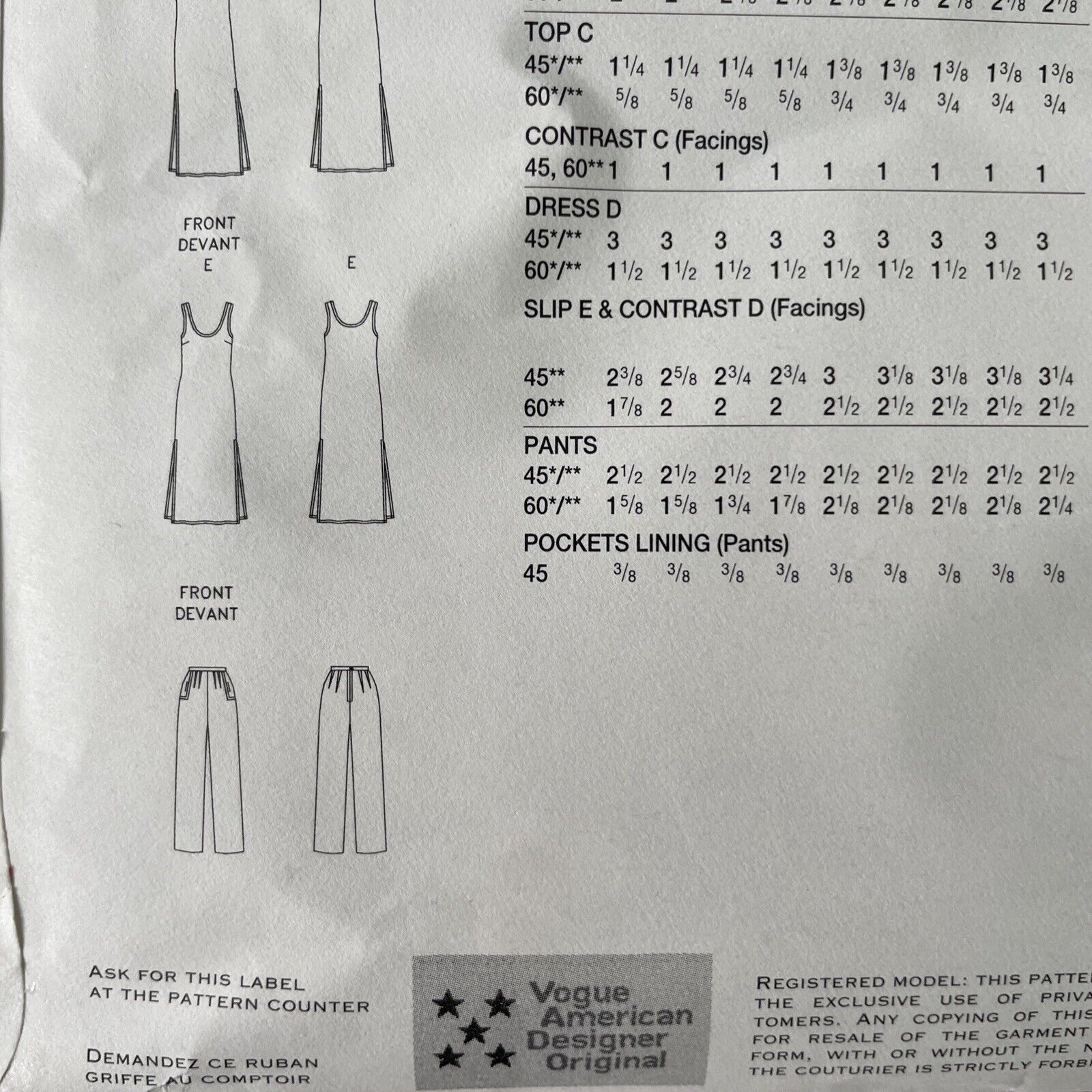 Vogue 2148 Womens Size 12-16 Dress Jacket Top Trousers