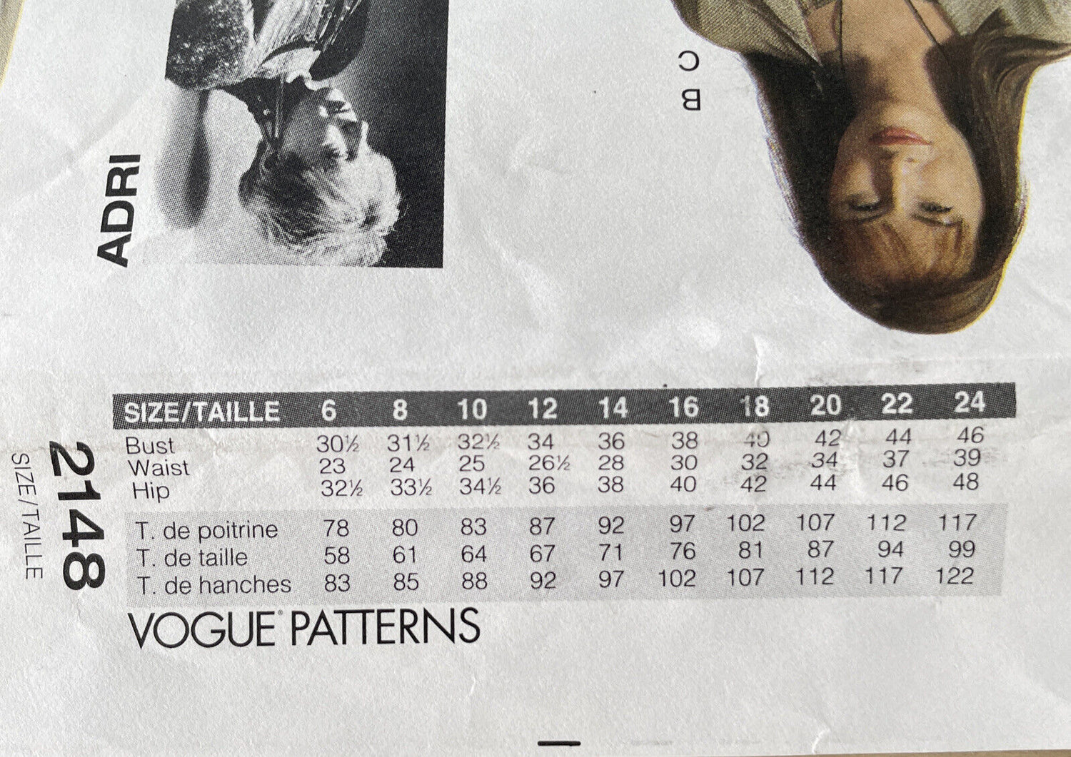 Vogue 2148 Womens Size 12-16 Dress Jacket Top Trousers