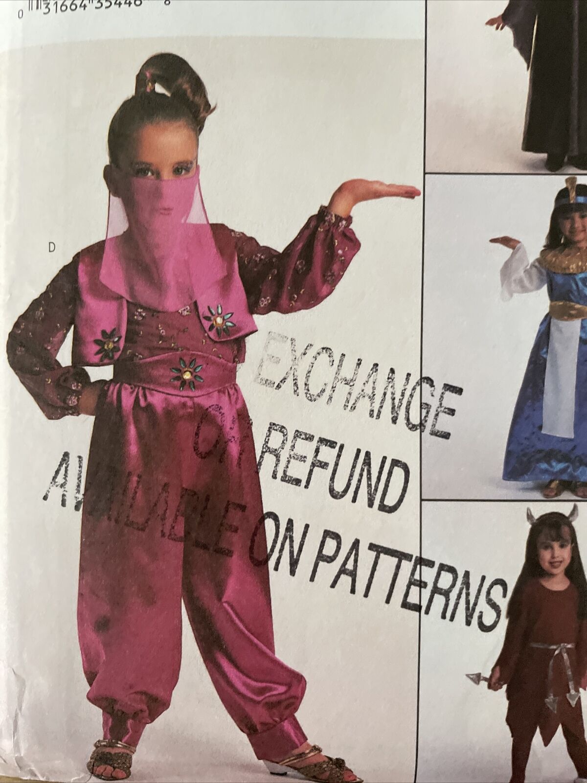 Butterick 3582 Child Size 2-5 Fancy Dress Costume *