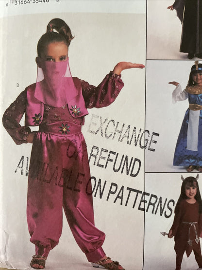 Butterick 3582 Child Size 2-5 Fancy Dress Costume *