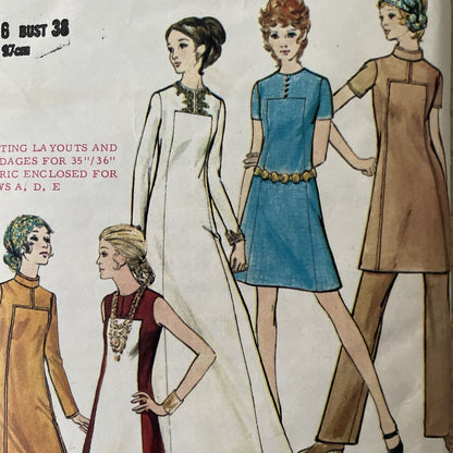 Butterick 6027 Womens Size 16 Dress Tunic Trousers *