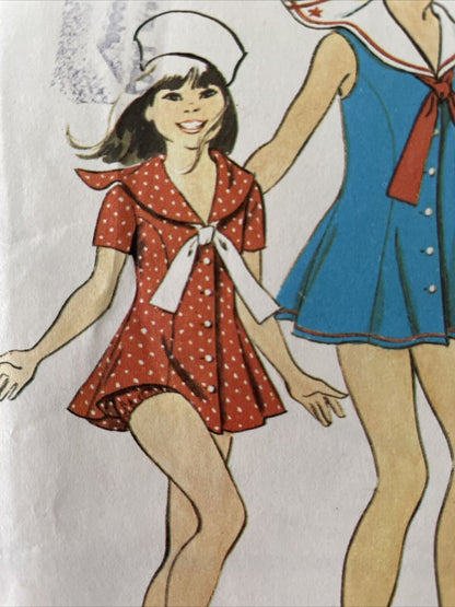 Simplicity 5599 Child Size 7 Dress FF *