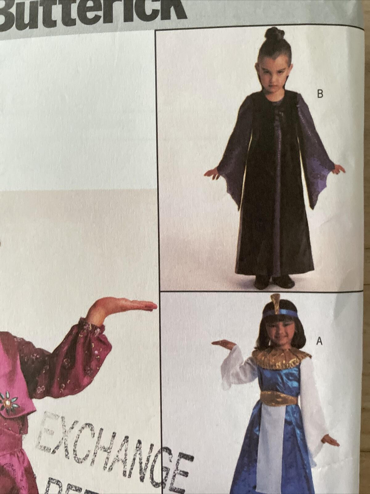 Butterick 3582 Child Size 2-5 Fancy Dress Costume *