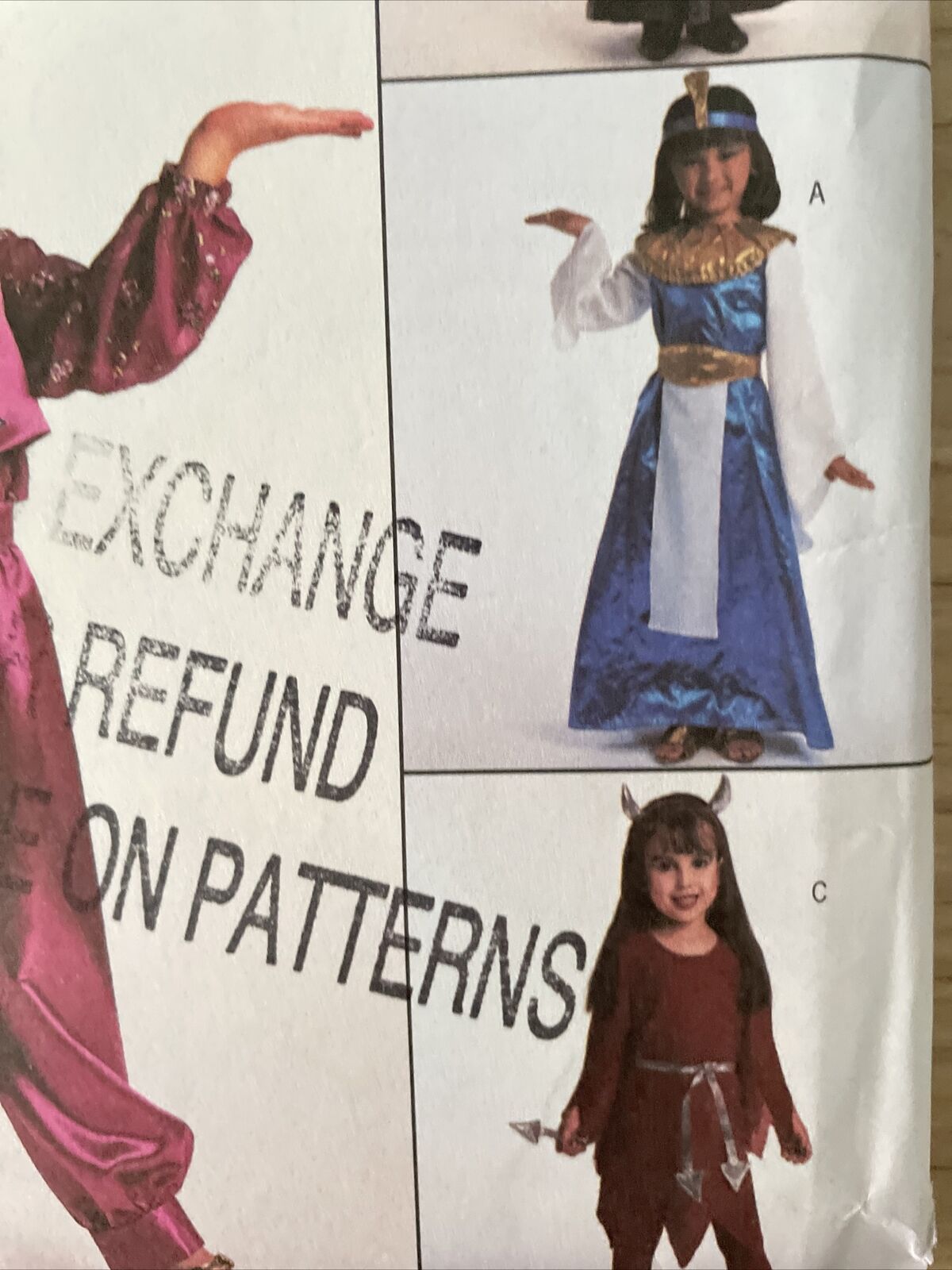 Butterick 3582 Child Size 2-5 Fancy Dress Costume *