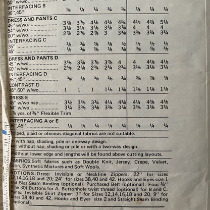 Butterick 6027 Womens Size 16 Dress Tunic Trousers *