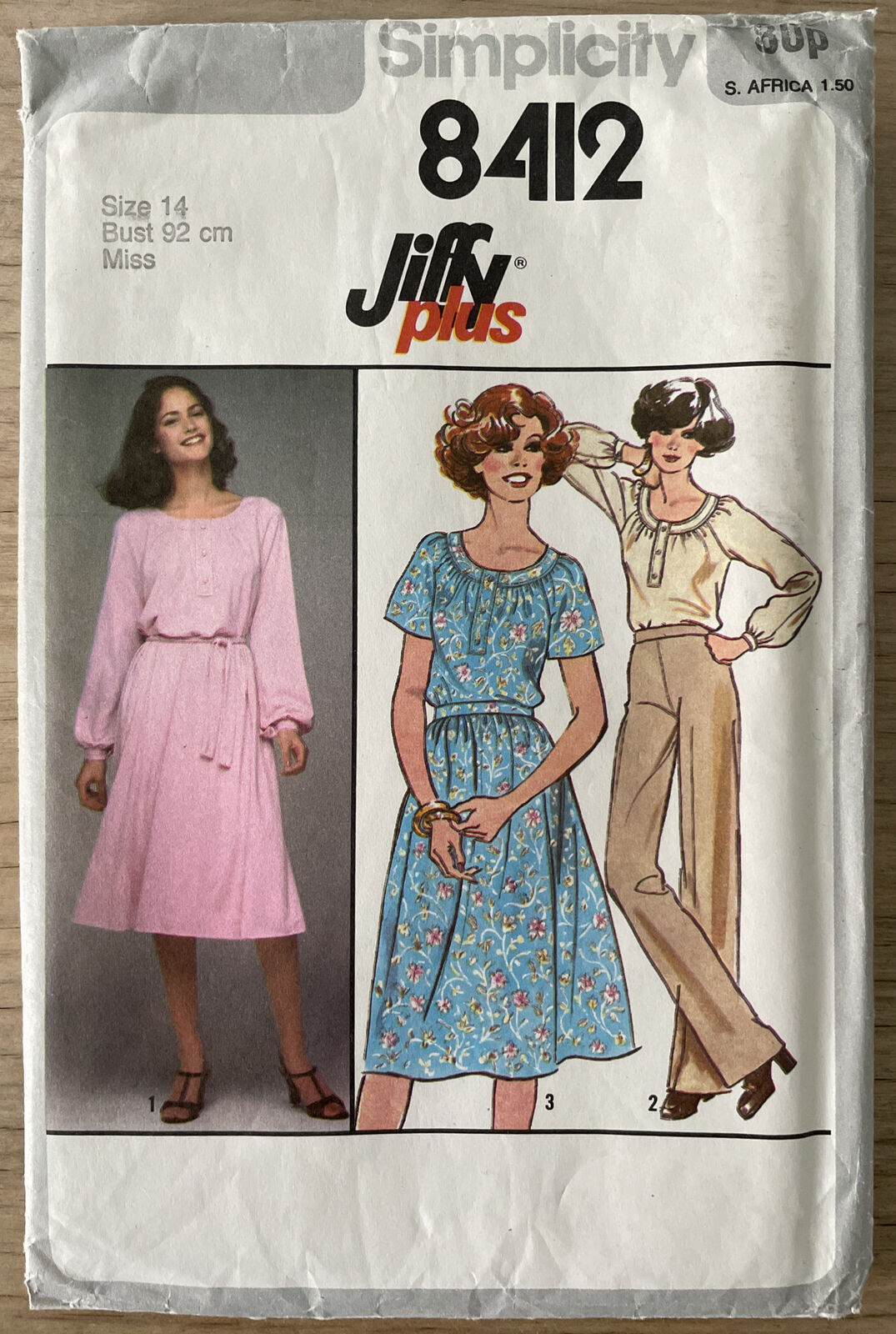 Simplicity 8412 Size 14 Dress Top Skirt FF *