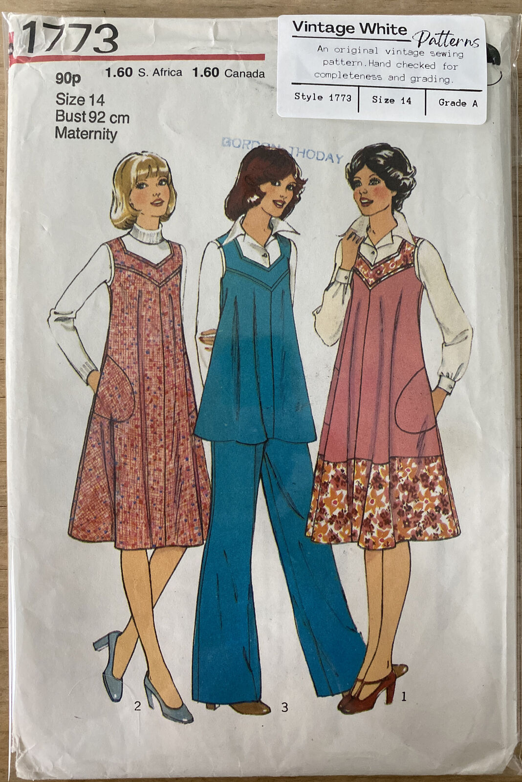 Style 1773 Womens Size 14 Maternity Dress