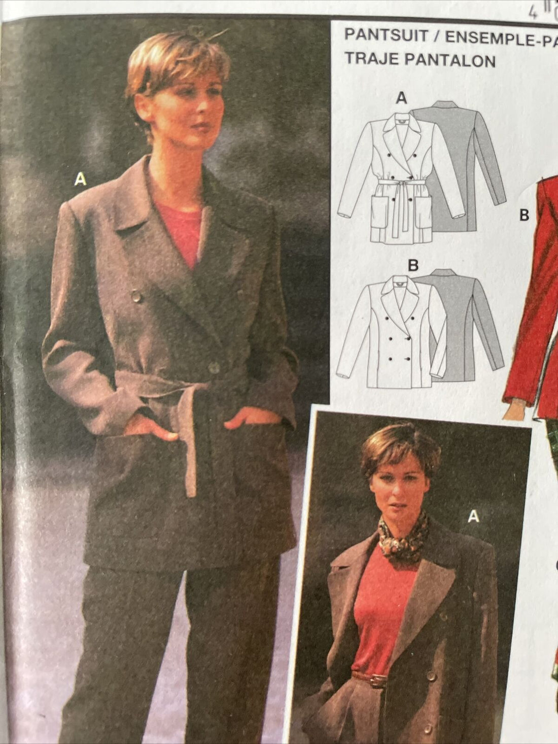 Burda 3346 Womens Size 10-20 Jacket Trousers FF *