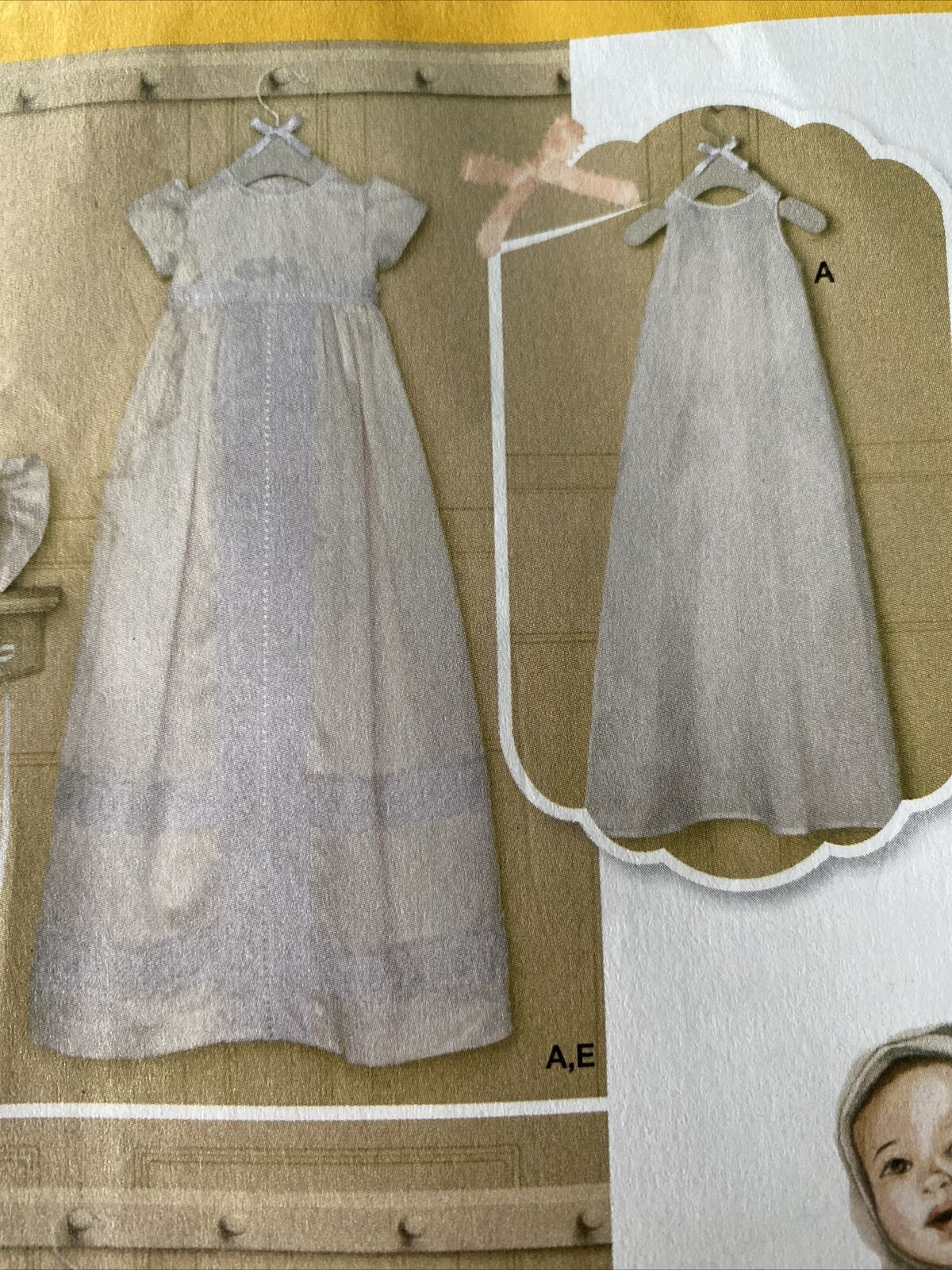 Simplicity 8024 Baby Size XXS-M Christening Gown UNCUT