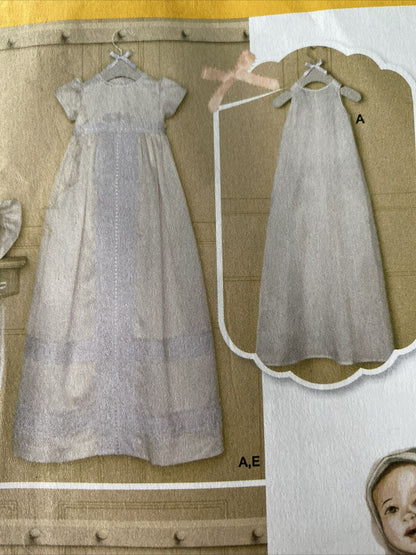 Simplicity 8024 Baby Size XXS-M Christening Gown UNCUT