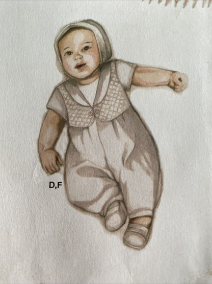 Simplicity 8024 Baby Size XXS-M Christening Gown UNCUT