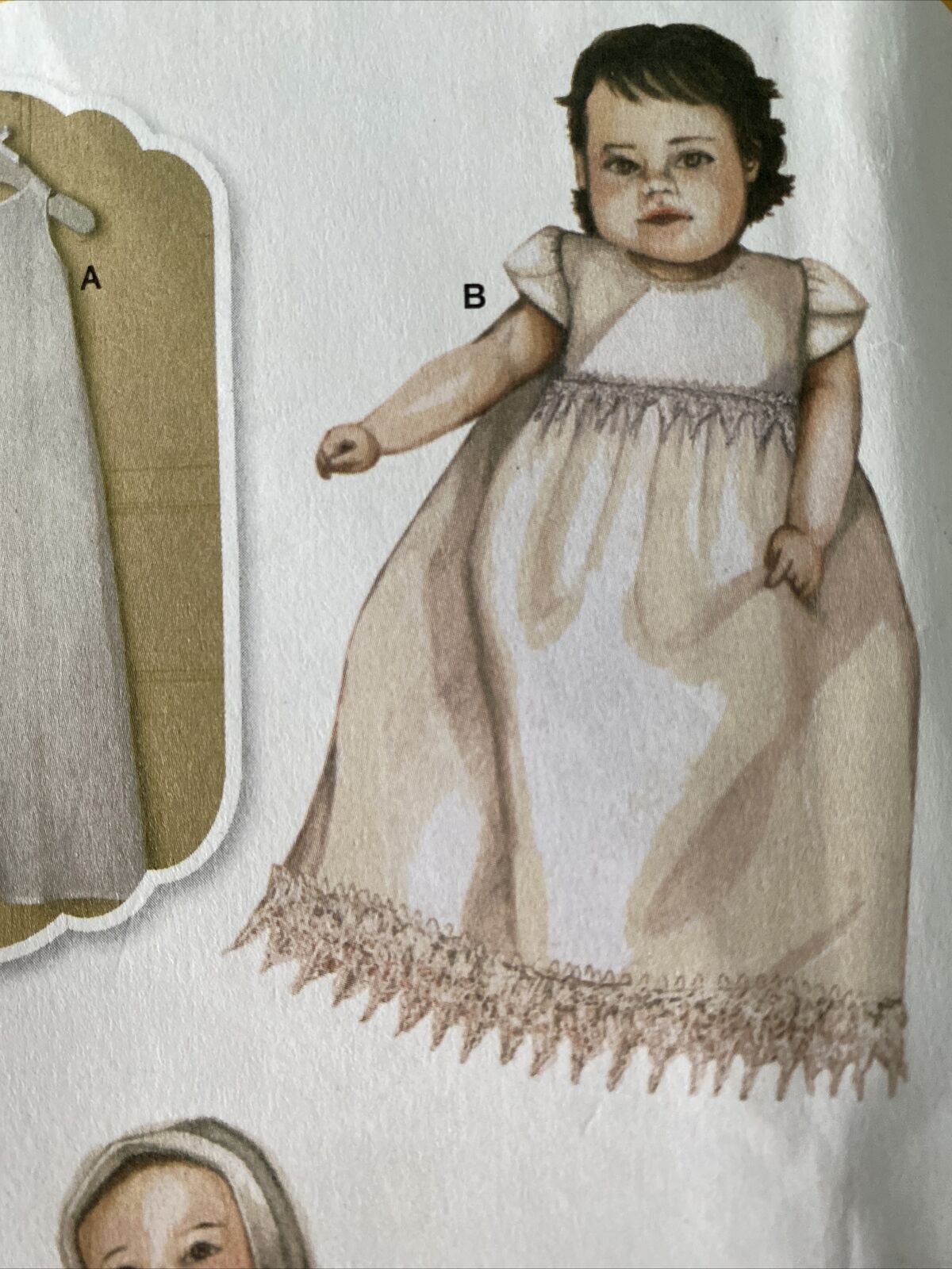 Simplicity 8024 Baby Size XXS-M Christening Gown UNCUT