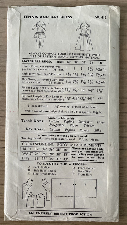 Woman W412 Womens Bust 36” Dress FF