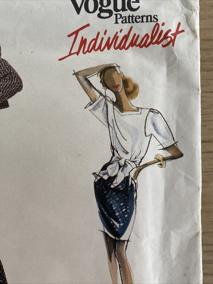 Vogue 2086 Size 12 Skirt Top Pants Jacket FF