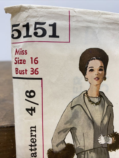 Simplicity 5151 Womens Size 16 Jacket Skirt