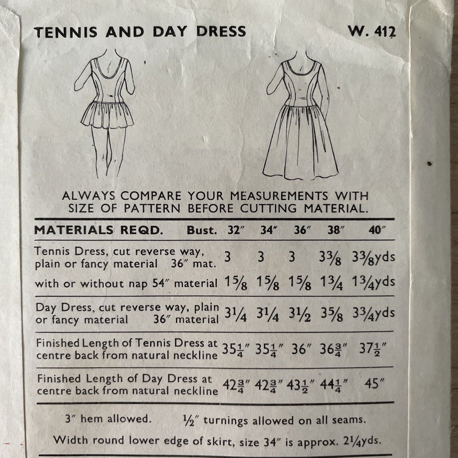 Woman W412 Womens Bust 36” Dress FF