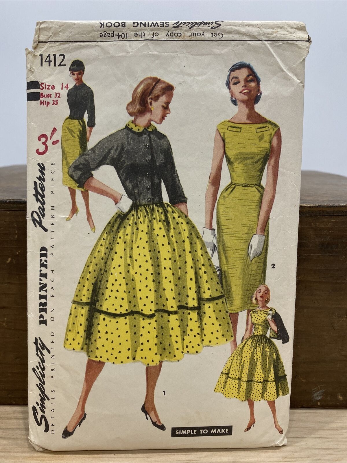 Simplicity 1412 Womens Size 14 Dress Jacket *