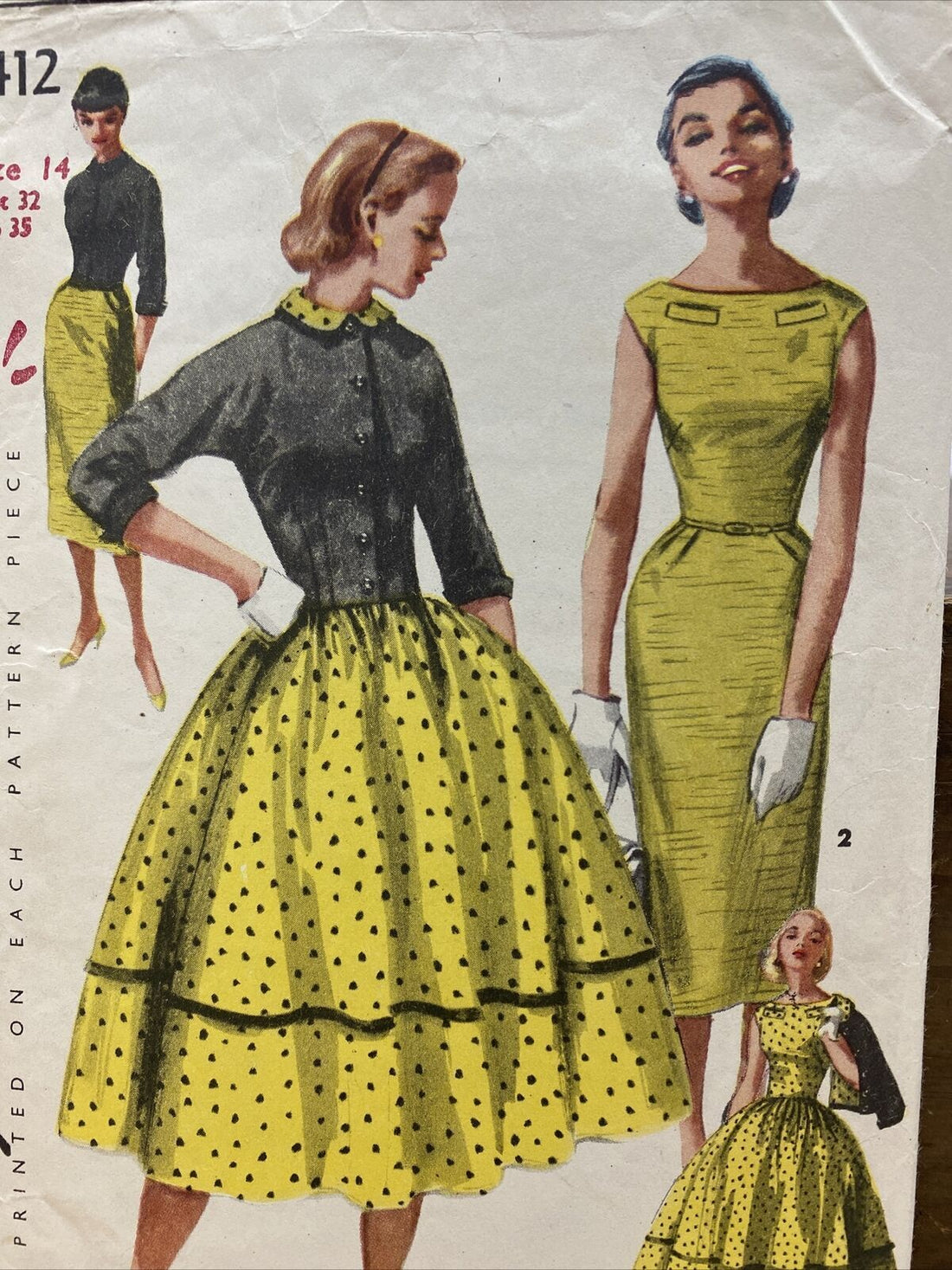 Simplicity 1412 Womens Size 14 Dress Jacket *