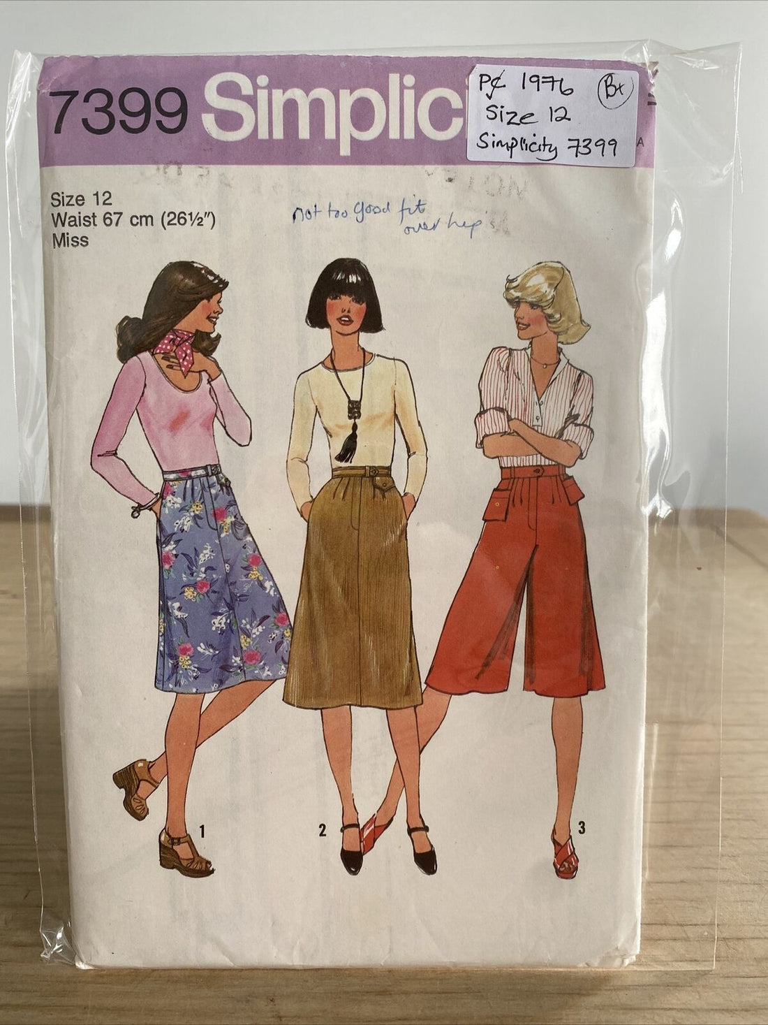 Simplicity 7399 Womens Size 12 Skirt Culottes *
