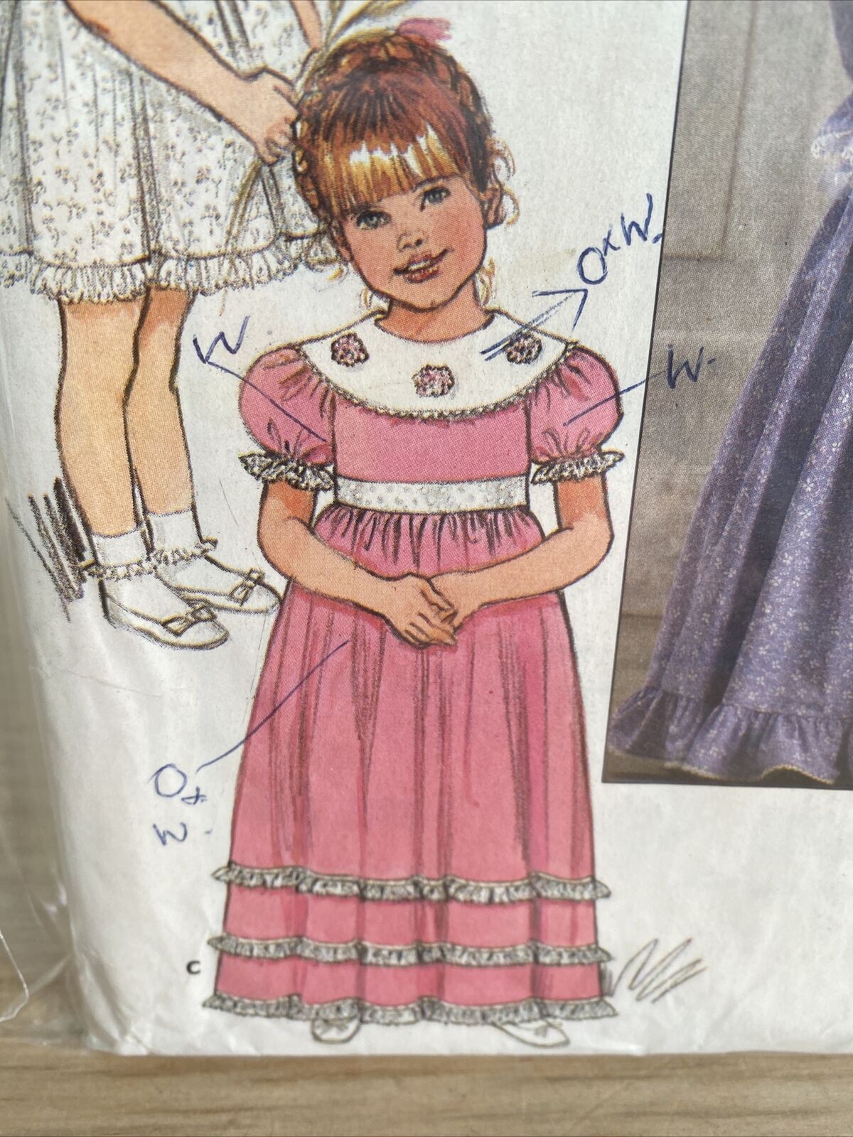 Butterick 3087 Child Size 6 Bridesmaid Dress Party Dress