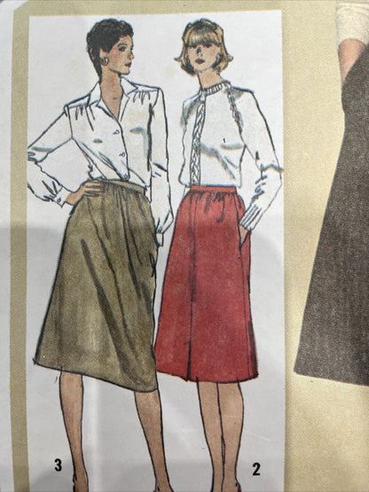 Simplicity 9789 Womens Size 16 Skirt