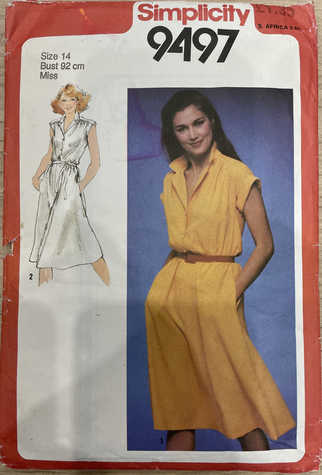 Simplicity 9497 Womens Size 14 Dress *