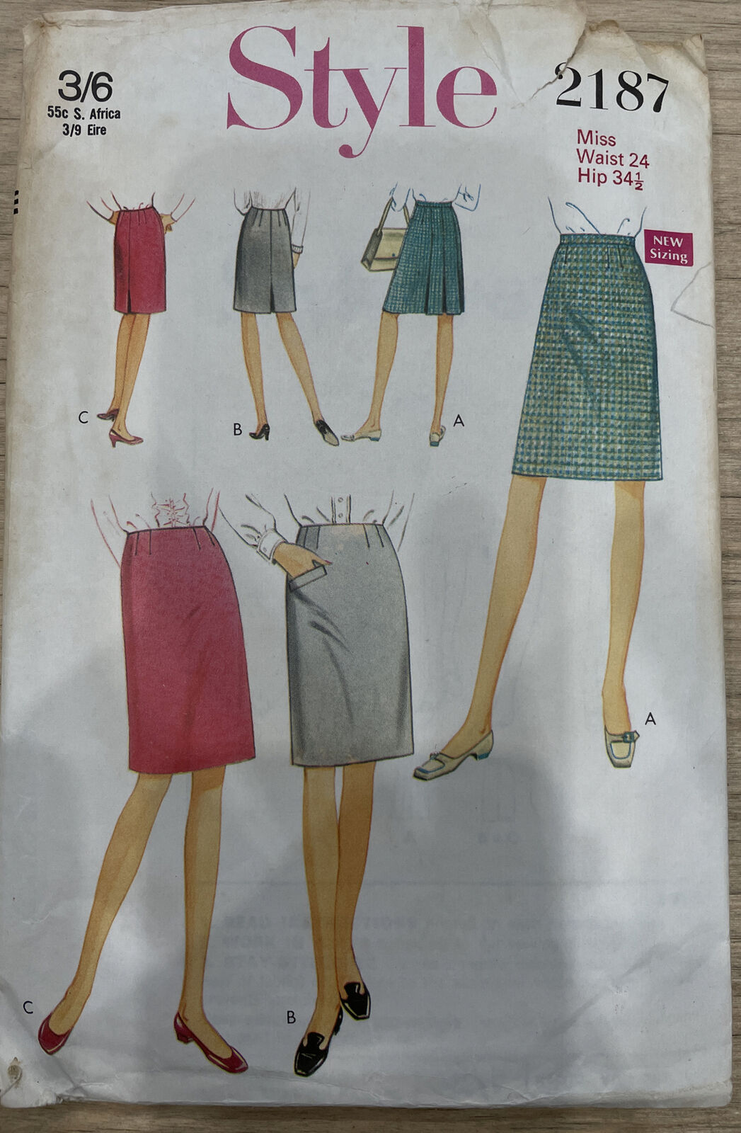 Style 2187 Womens Waist 24” Skirt