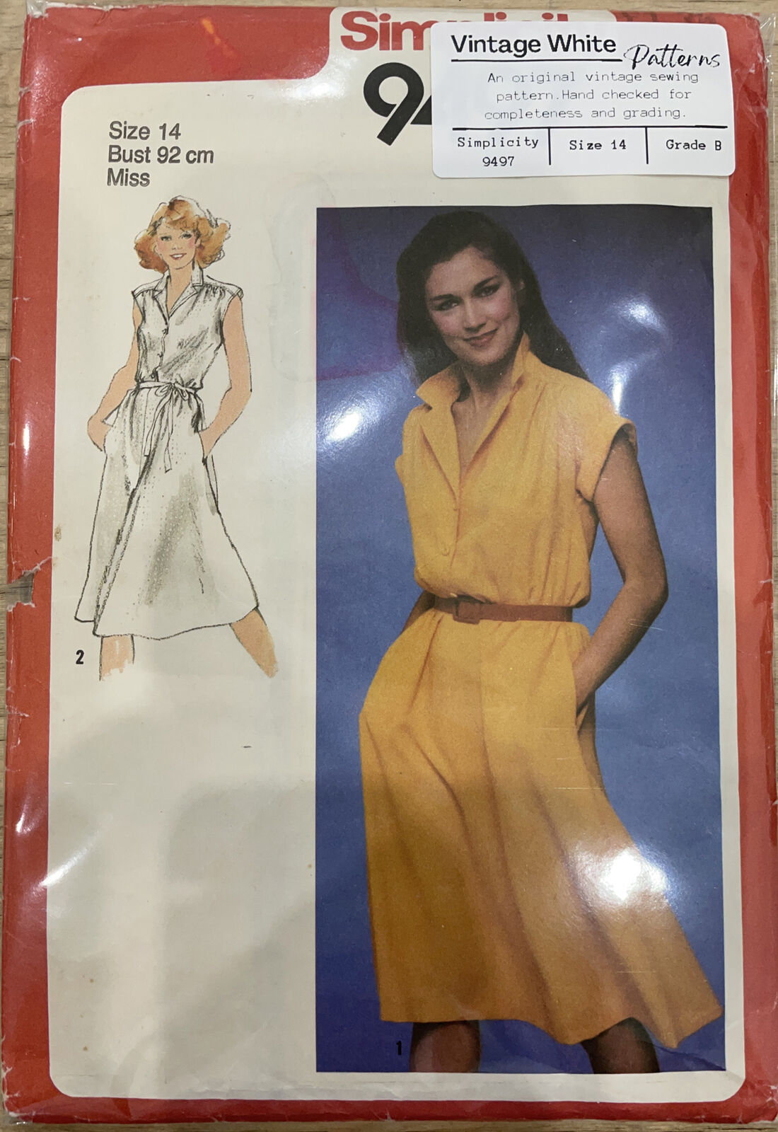 Simplicity 9497 Womens Size 14 Dress *
