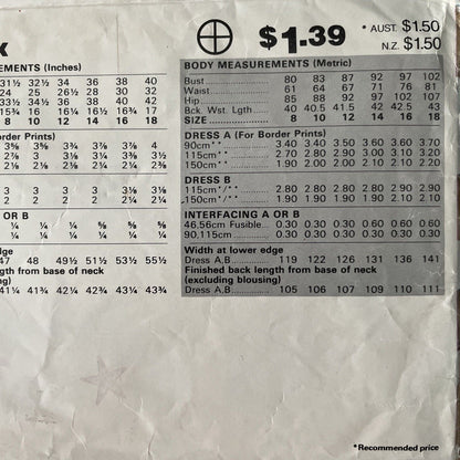 Butterick See &amp; Sew 3876 Womens Size 8-12 Dress *