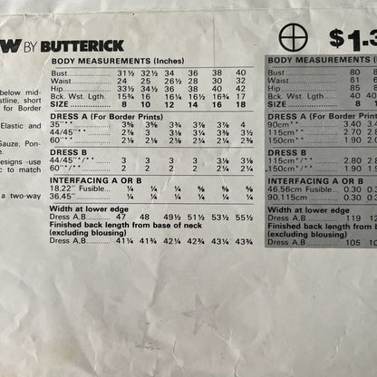 Butterick See &amp; Sew 3876 Womens Size 8-12 Dress *