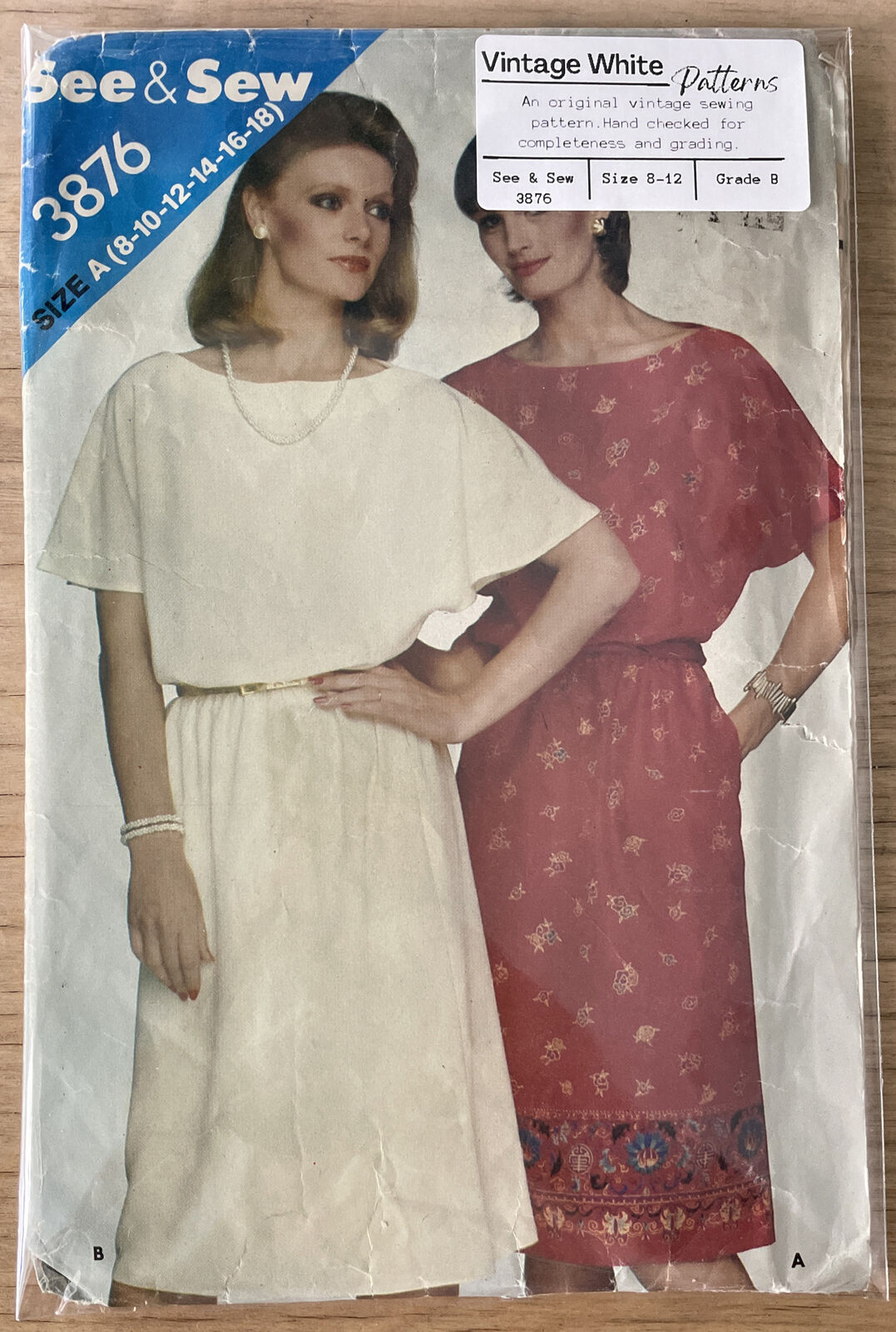 Butterick See &amp; Sew 3876 Womens Size 8-12 Dress *