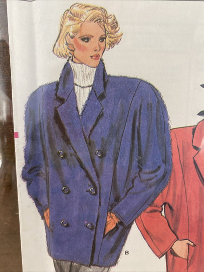 Vogue 9381 Womens Sizes 8-12 Jacket Coat FF