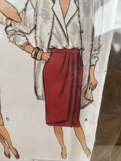 Vogue 9527 Womens Size 12-16 Skirt FF