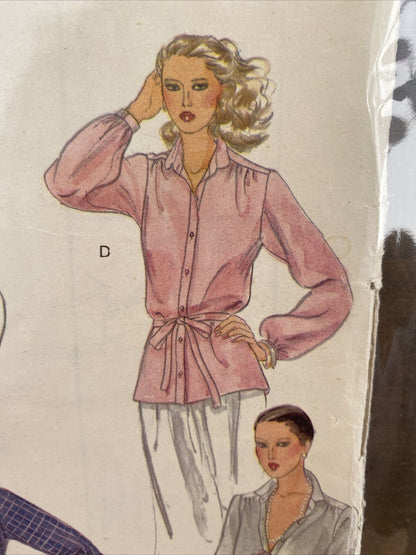 Vogue 9978 Womens Size 10 Blouse Shirt