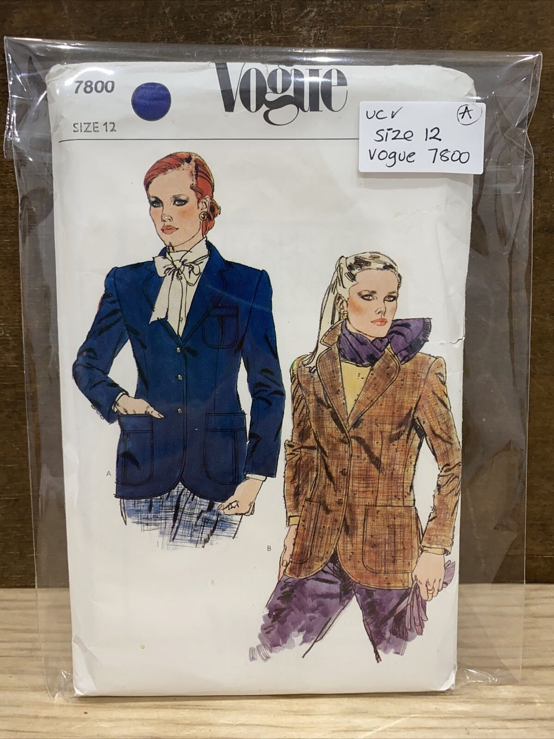 Vogue 7800 Womens Size 12 Jacket