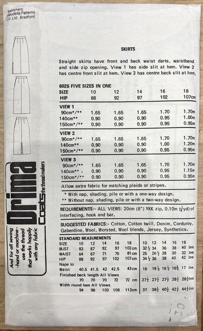 New Look Maudella 6025 Womens Size 10-18 Skirt