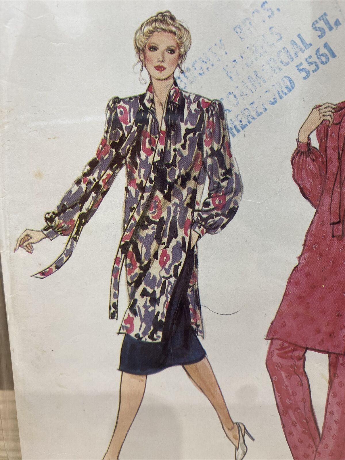 Vogue 7960 Womens Size 12 Tunic Trousers Skirt FF