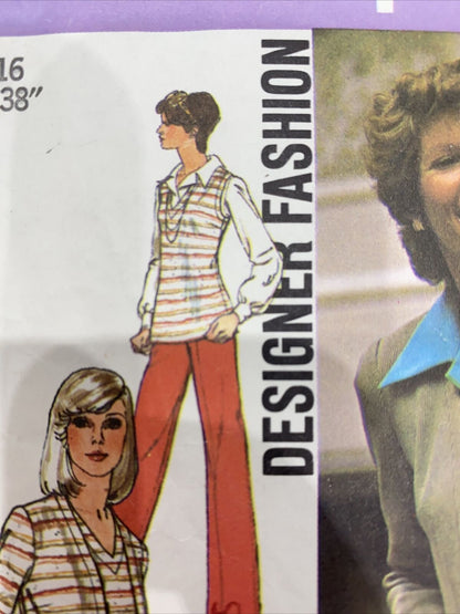 Simplicity 6516 Size 16 Top Cardigan Trousers Skirt *