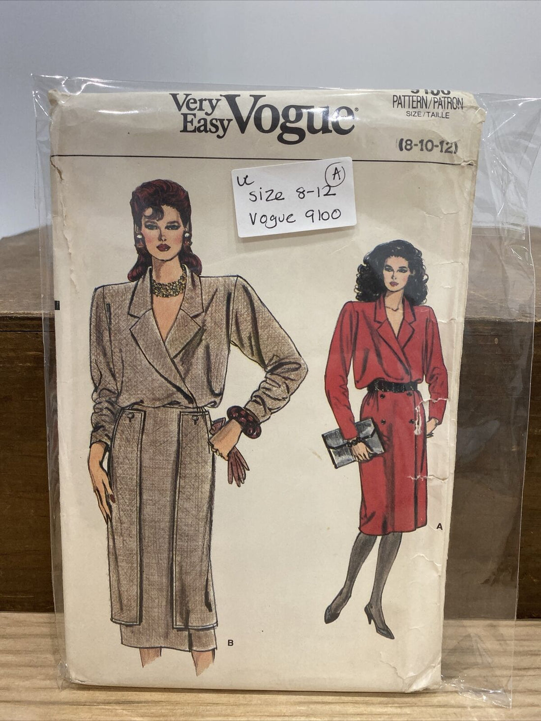 Vogue 9100 Womens Size 8-12 Dress FF