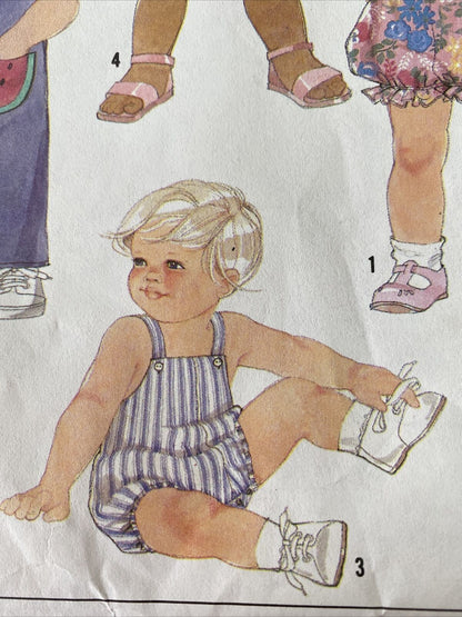 Simplicity 9233 Toddler Size 2 Dress Pants Rompers *