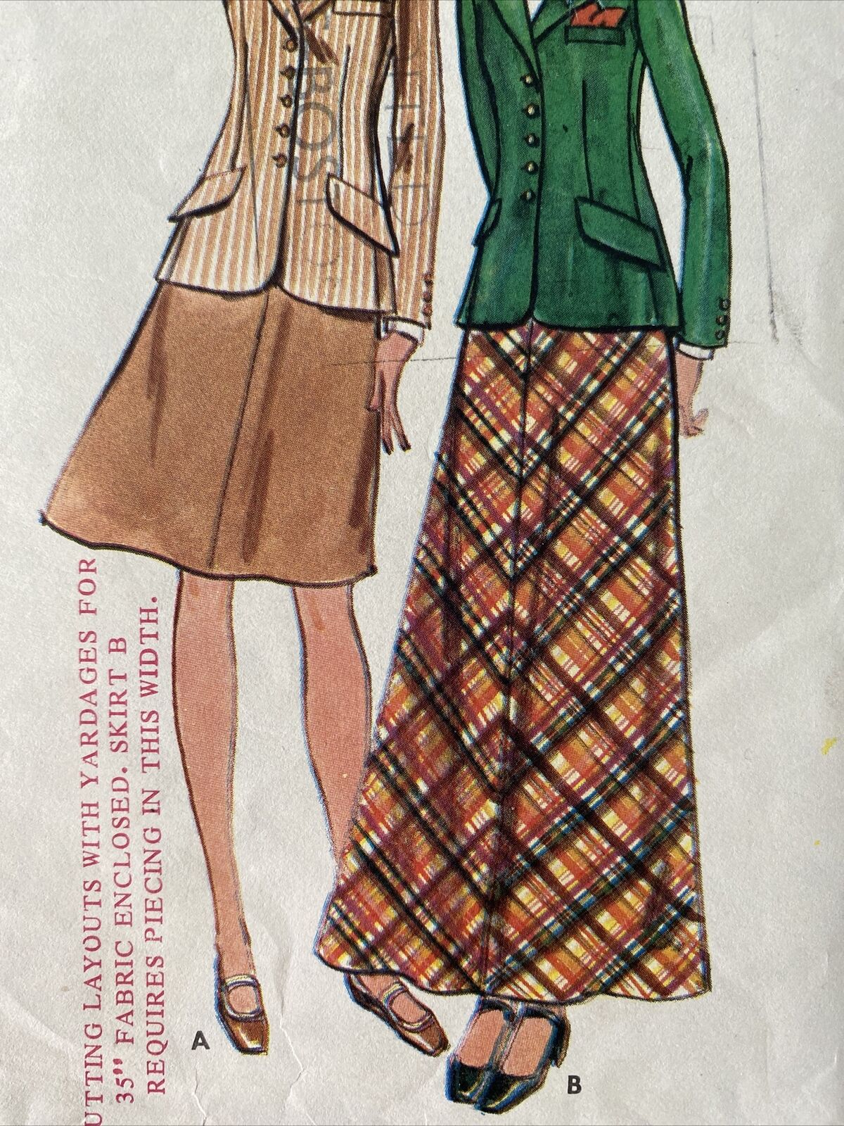 Butterick 6569 Womens Size 12 Jacket Skirt *