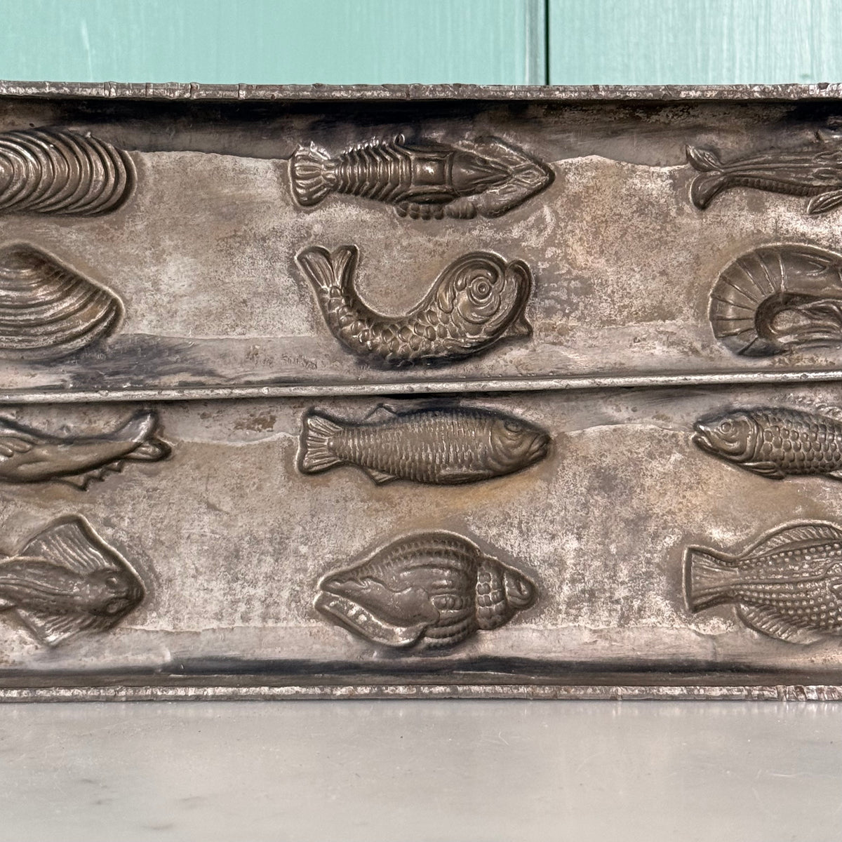 Antique French Létang Fils Fish &amp; Shellfish Chocolate Mould – No. 4144