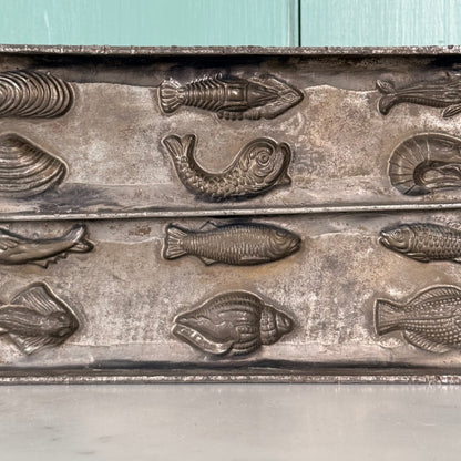 Antique French Létang Fils Fish &amp; Shellfish Chocolate Mould – No. 4144